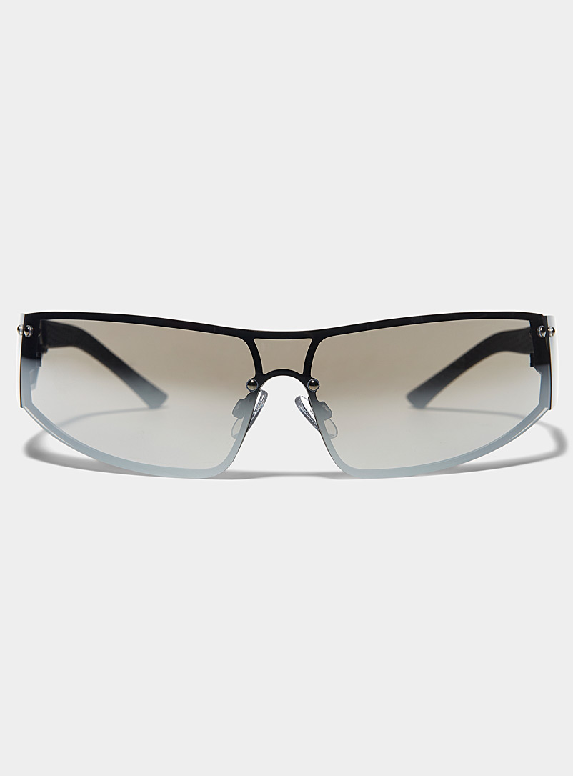 Spitfire Silver Flixton shield sunglasses for women