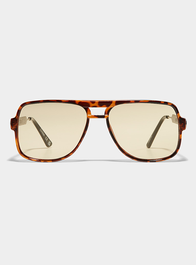 Spitfire Light Brown Orbital retro sunglasses for men