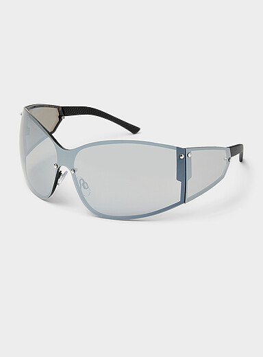 Wide shield sunglasses