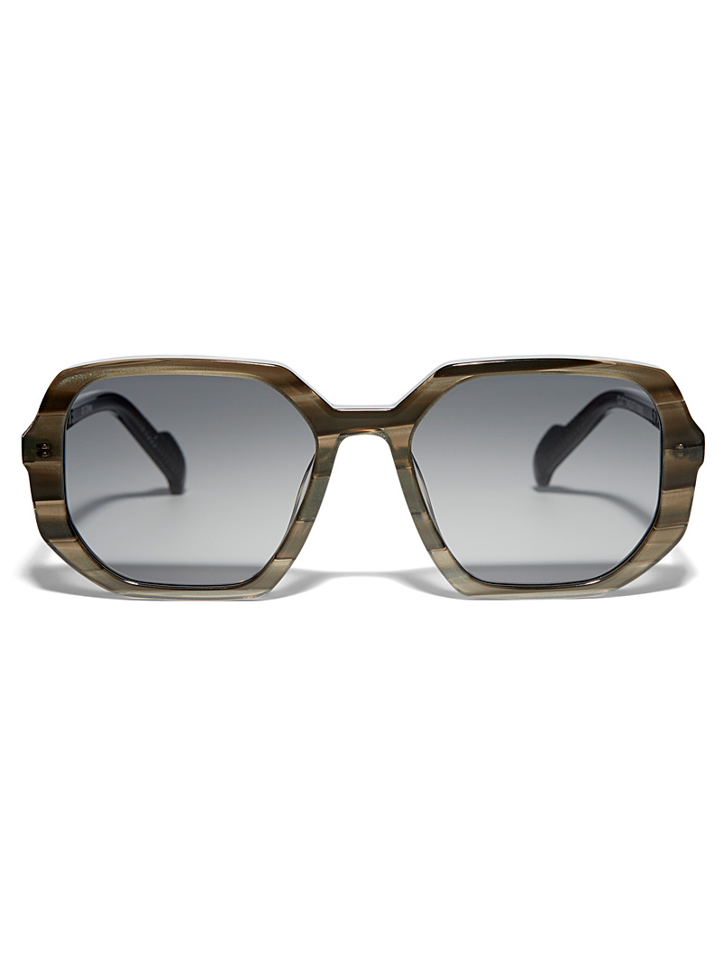 Spitfire: Les lunettes de soleil Cut Twenty Nine Noir à motifs pour femme