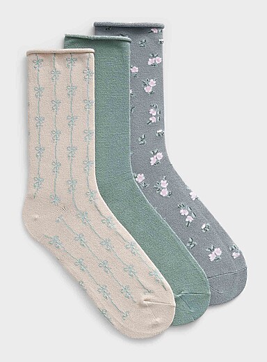 Ultra-soft monochrome socks 3-pack