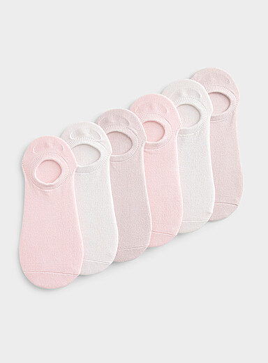 Discreet ultra-soft ped socks 6-pack