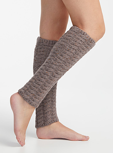 Rib-knit leg warmers, Simons