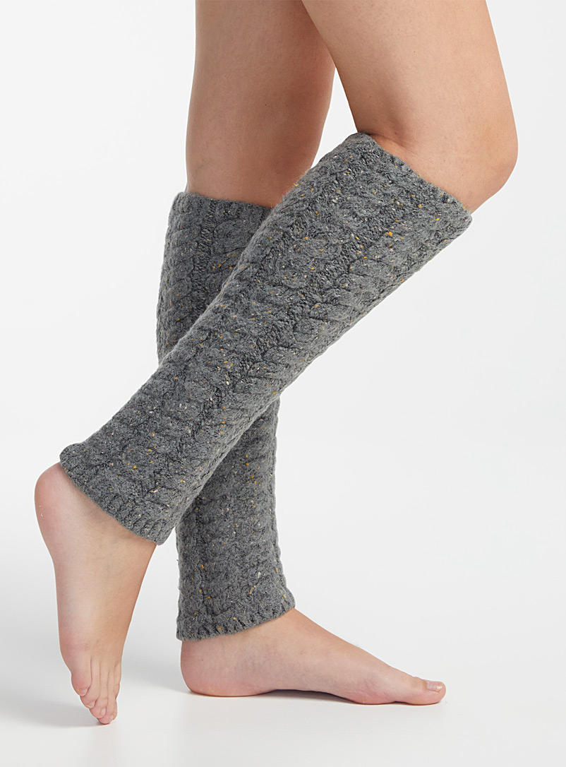 Confetti cable leg warmers, Lemon, Women's Leg Warmers: Shop Online in  Canada