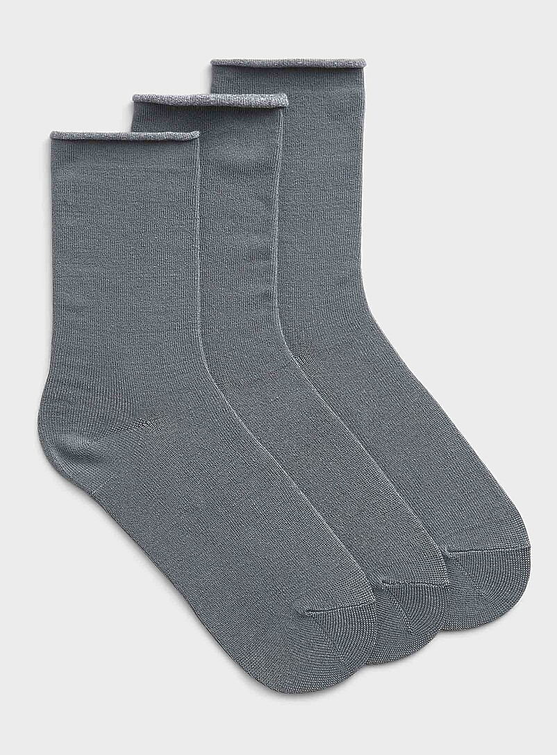 Ultra-Soft Monochrome Socks 3-Pack