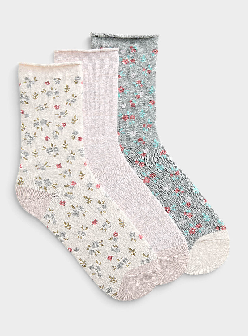 Ultra-Soft Monochrome Socks 3-Pack