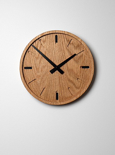 L'horloge en ch&ecirc;ne