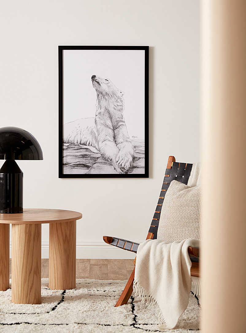 Le NID atelier Meditative bear Polar bear in all his states art print See available sizes