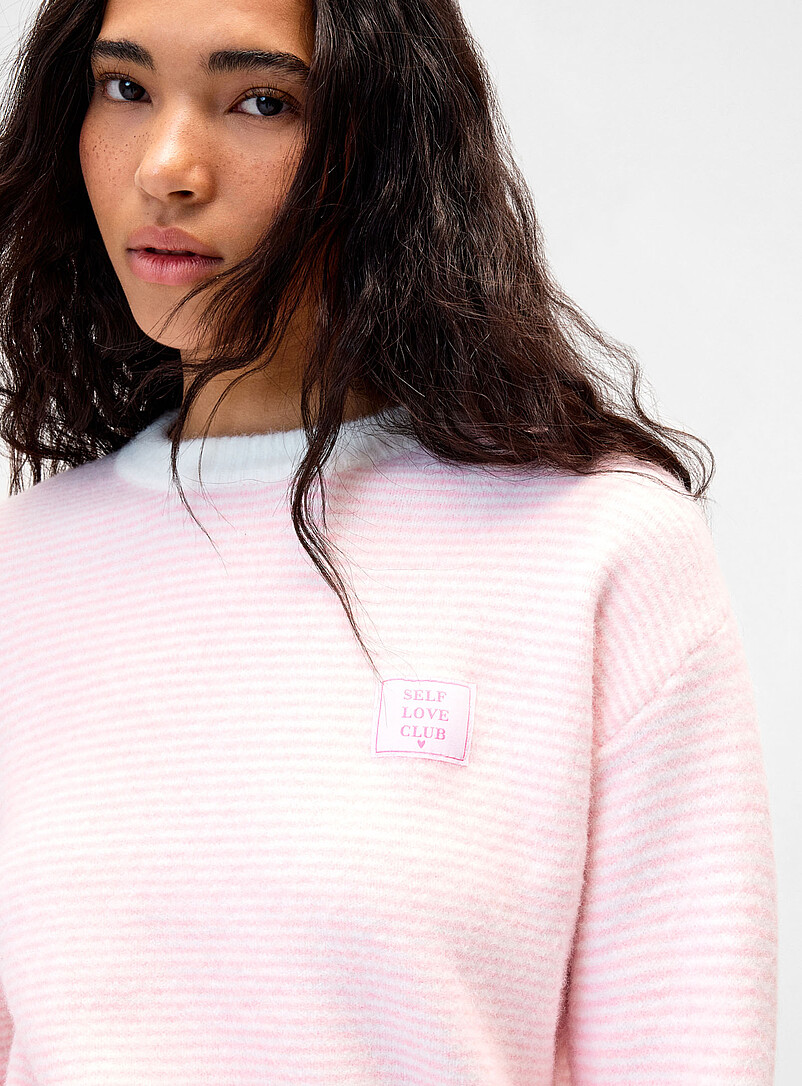 Self Love patch striped sweater product image 2