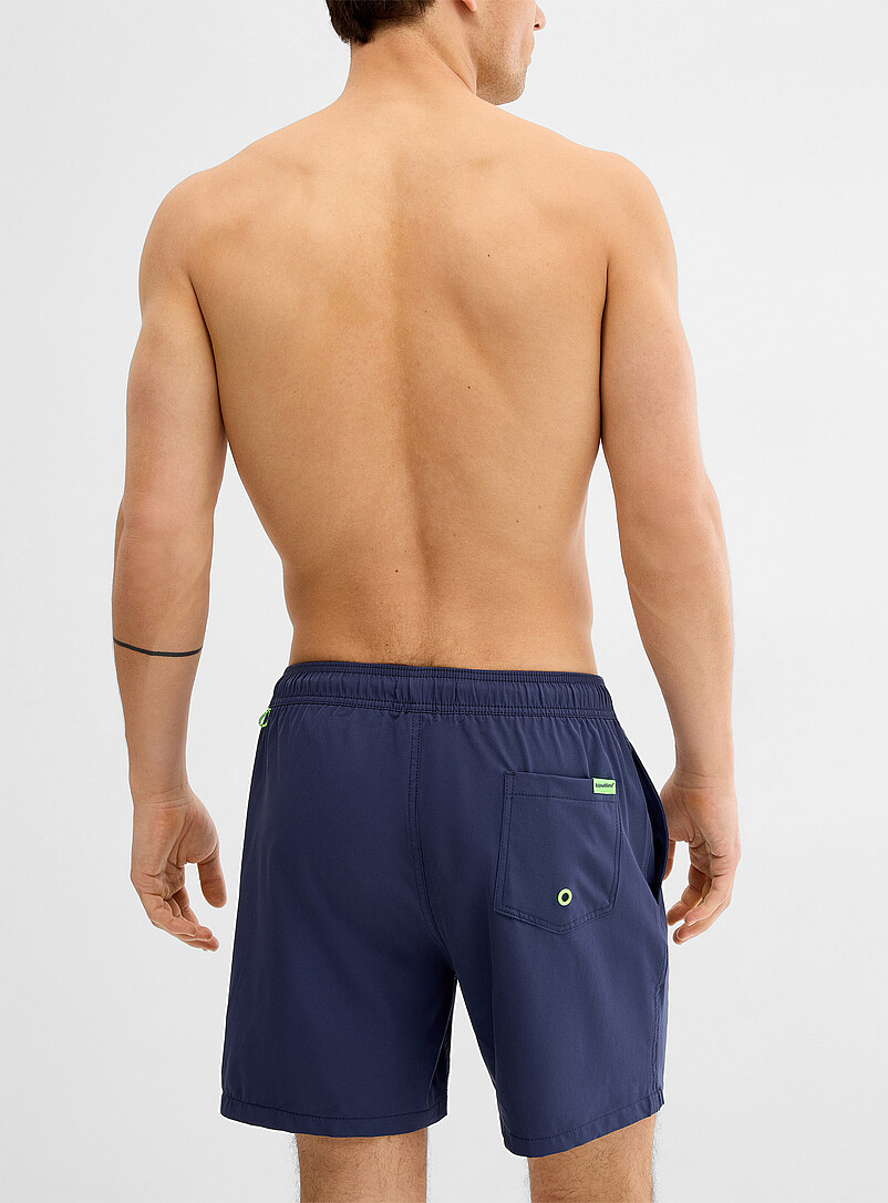 Island Haze Golden Yellow Solid colour stretch swim trunk for men