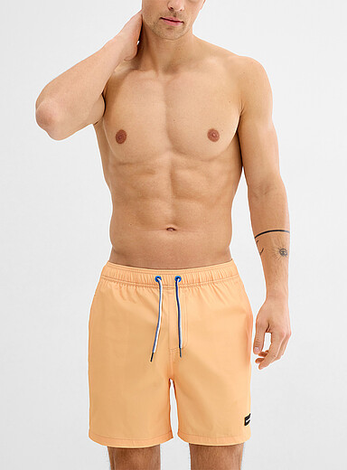 Solid colour stretch swim trunk