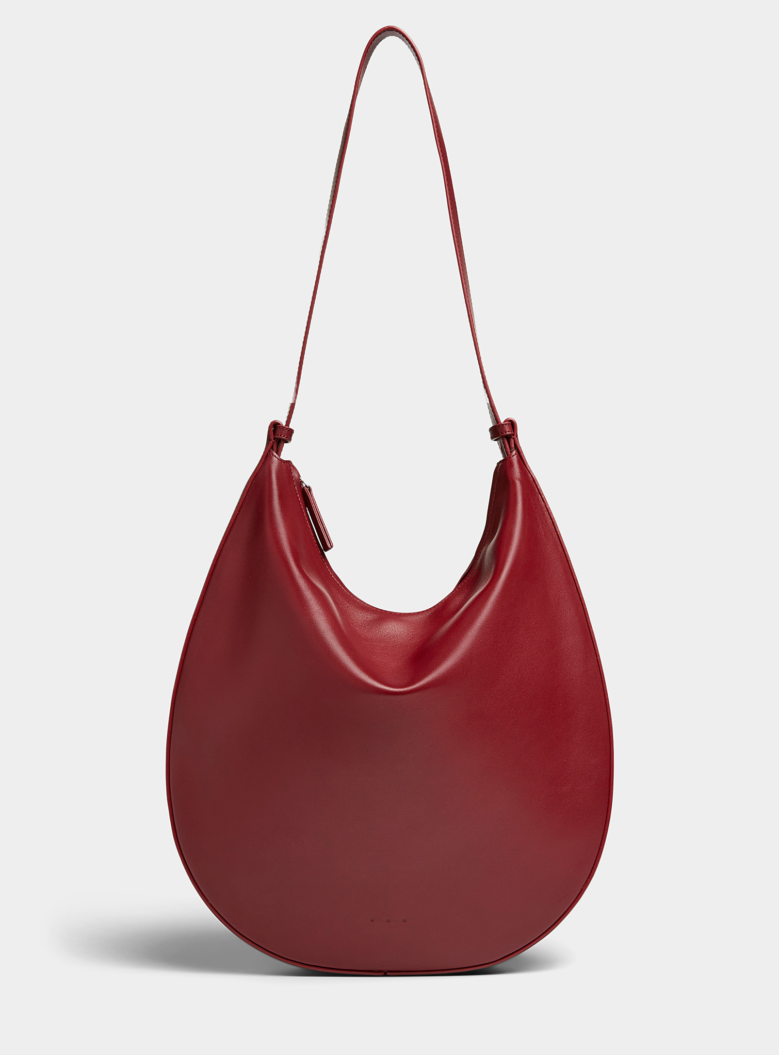 Aesther Ekme Leather Shoulder Bag in Red