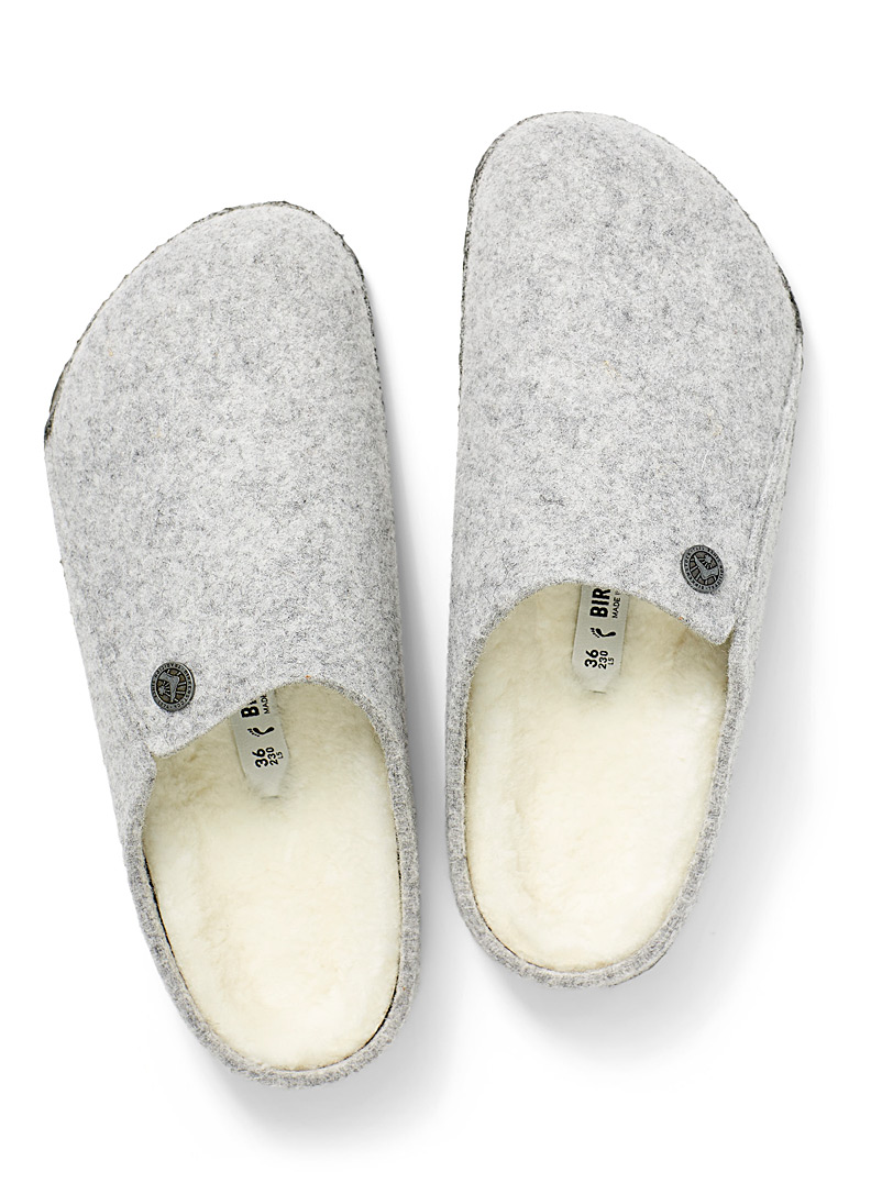 Birkenstock Light Grey Zermatt Rivet mule slippers Women for women