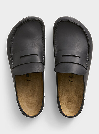 Birkenstock: Le fl&acirc;neur en su&egrave;de Naples Wrapped Homme Noir pour homme