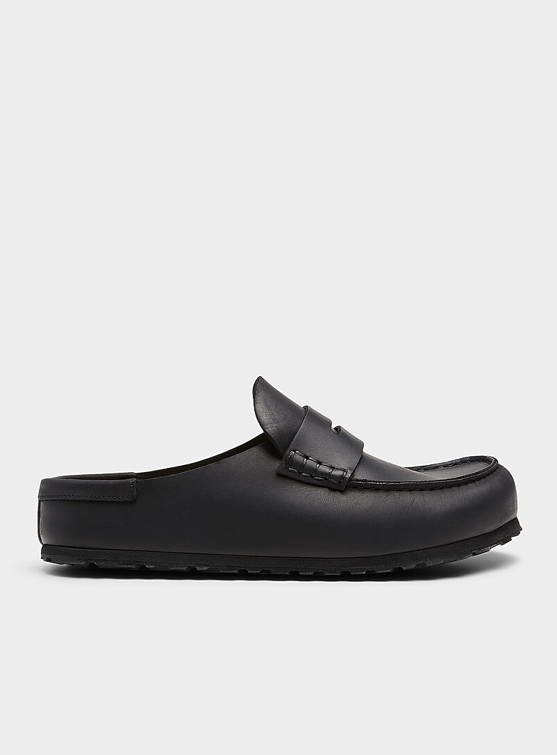 Birkenstock: Le fl&acirc;neur en su&egrave;de Naples Wrapped Homme Taupe pour homme