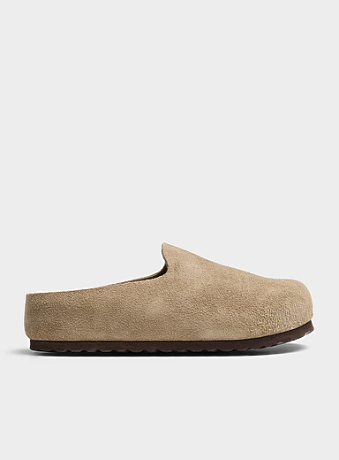 Birkenstock Taupe Taupe suede Amsterdam Wrapped mules Women for women