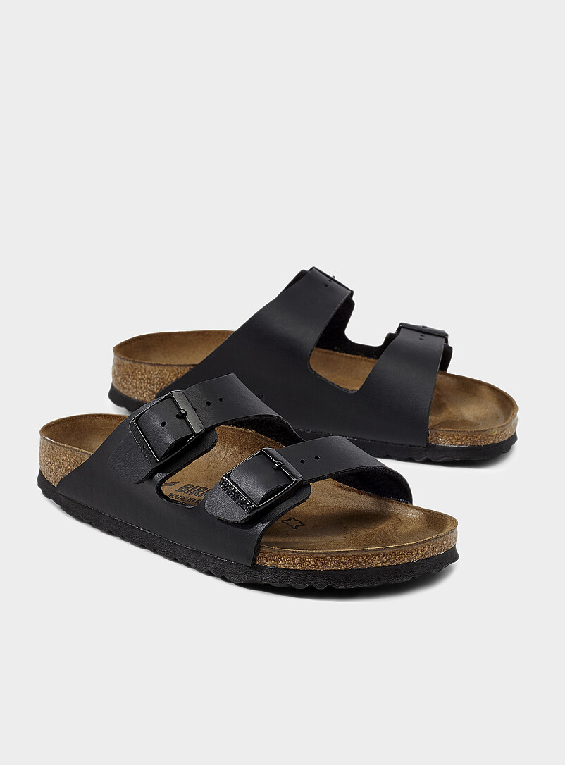 Birkenstock: La sandale Arizona Birko-Flor noire Femme Noir pour femme