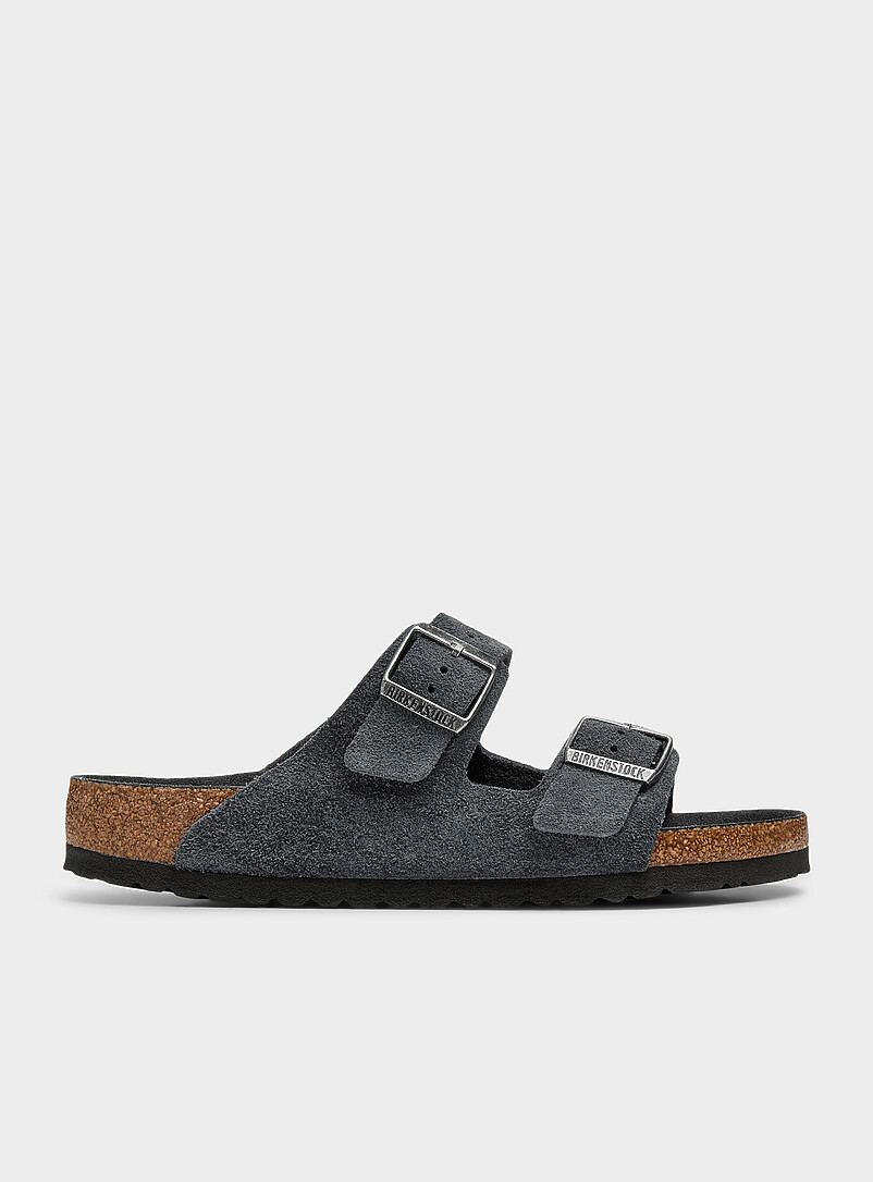 Arizona steel grey suede sandals Men product image (primary)