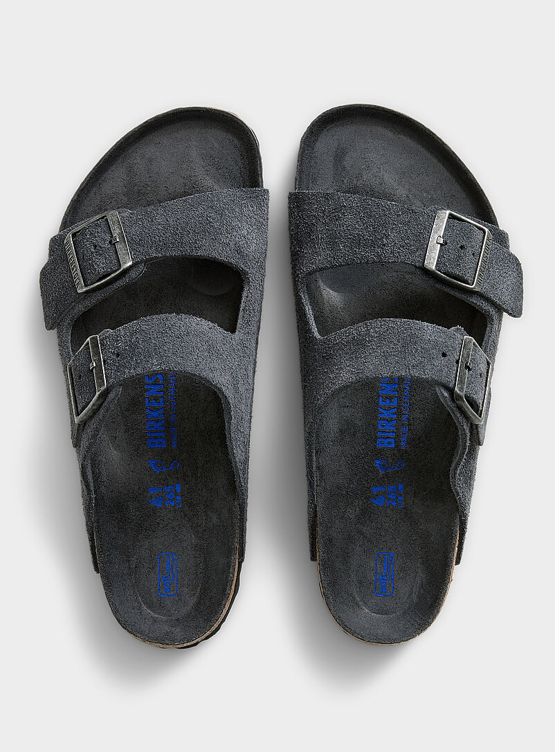 Arizona steel grey suede sandals Men product image 2