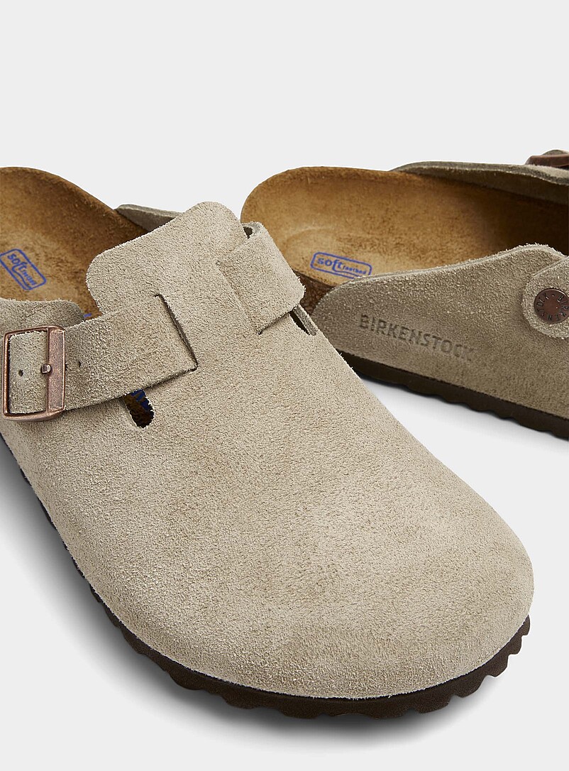Boston soft taupe suede mules Men product image 2