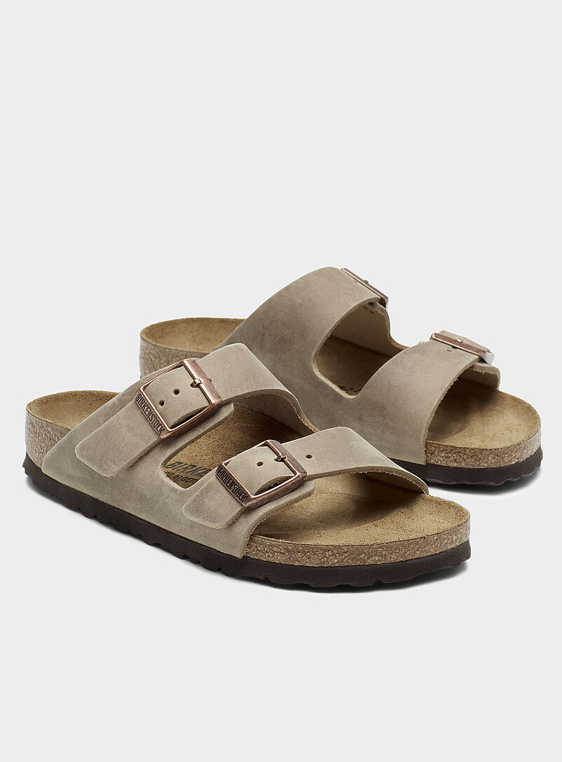 Arizona taupe oiled leather sandals Women product image 2