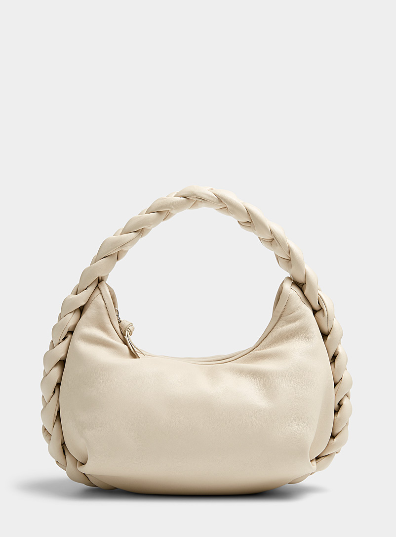 Espiga braided-handle leather baguette bag | Hereu | | Simons