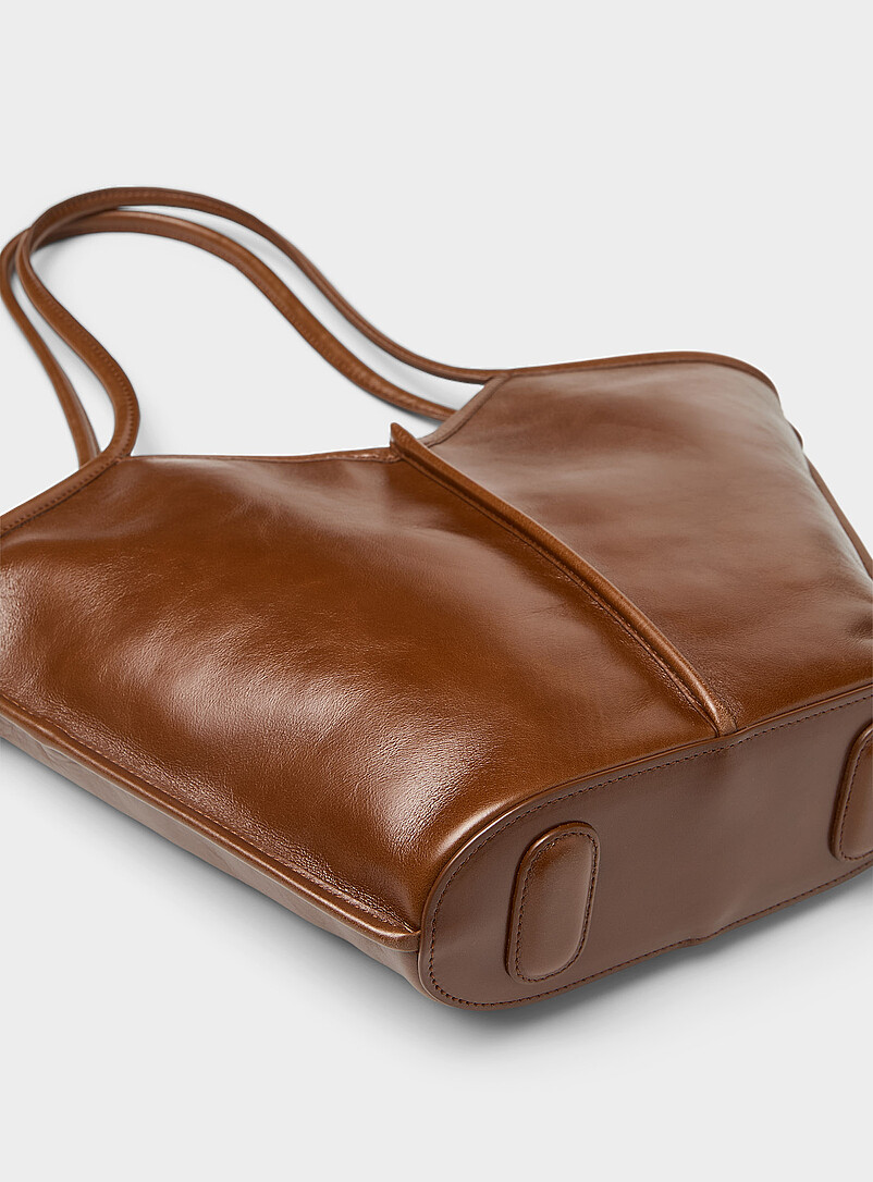 Hereu: Le sac d'&eacute;paule cuir Calella brun Brun pour femme