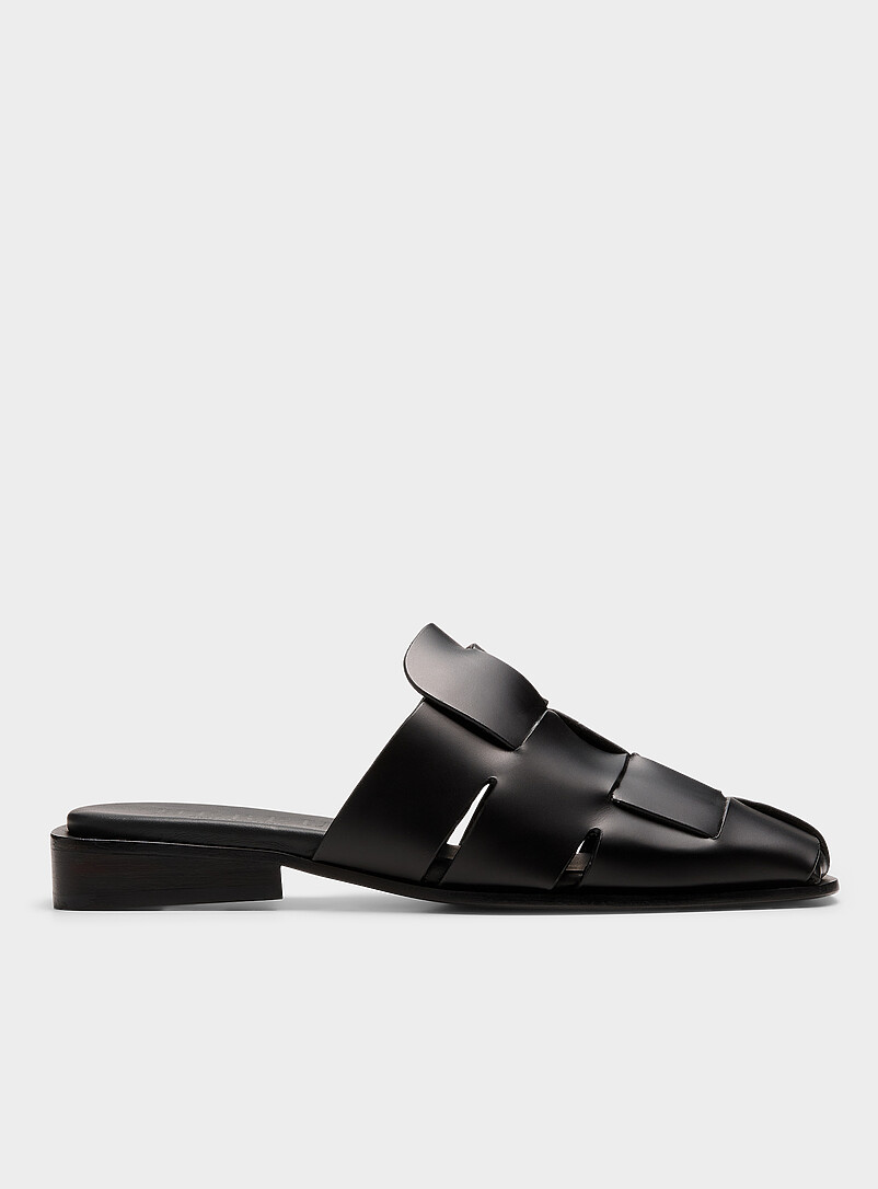Coraia basket-weave leather mules Women product image (primary)