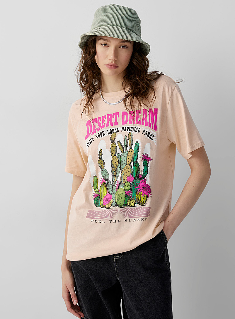 Twik: Le t-shirt Desert Dream Tan beige fauve pour femme