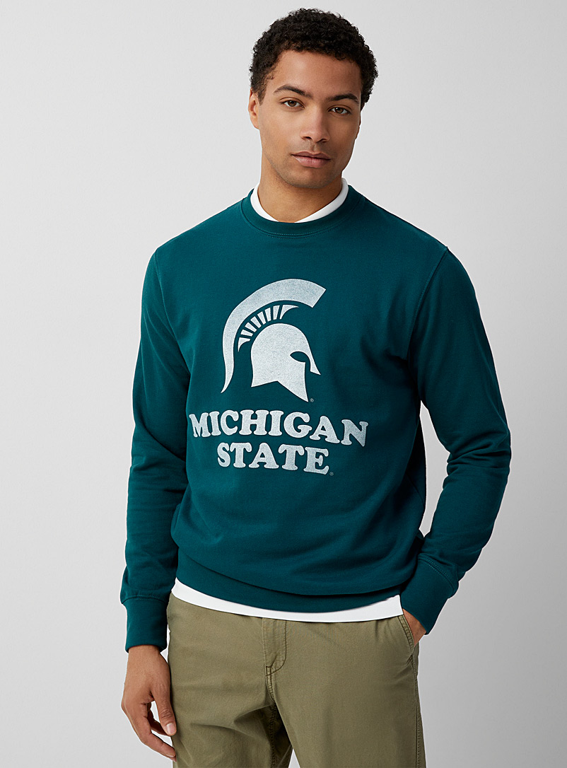 Le 31 Green Michigan State sweatshirt for men