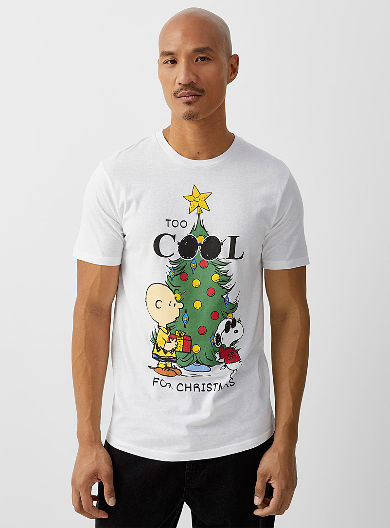 Le 31: Le t-shirt Too Cool for Christmas Blanc pour homme