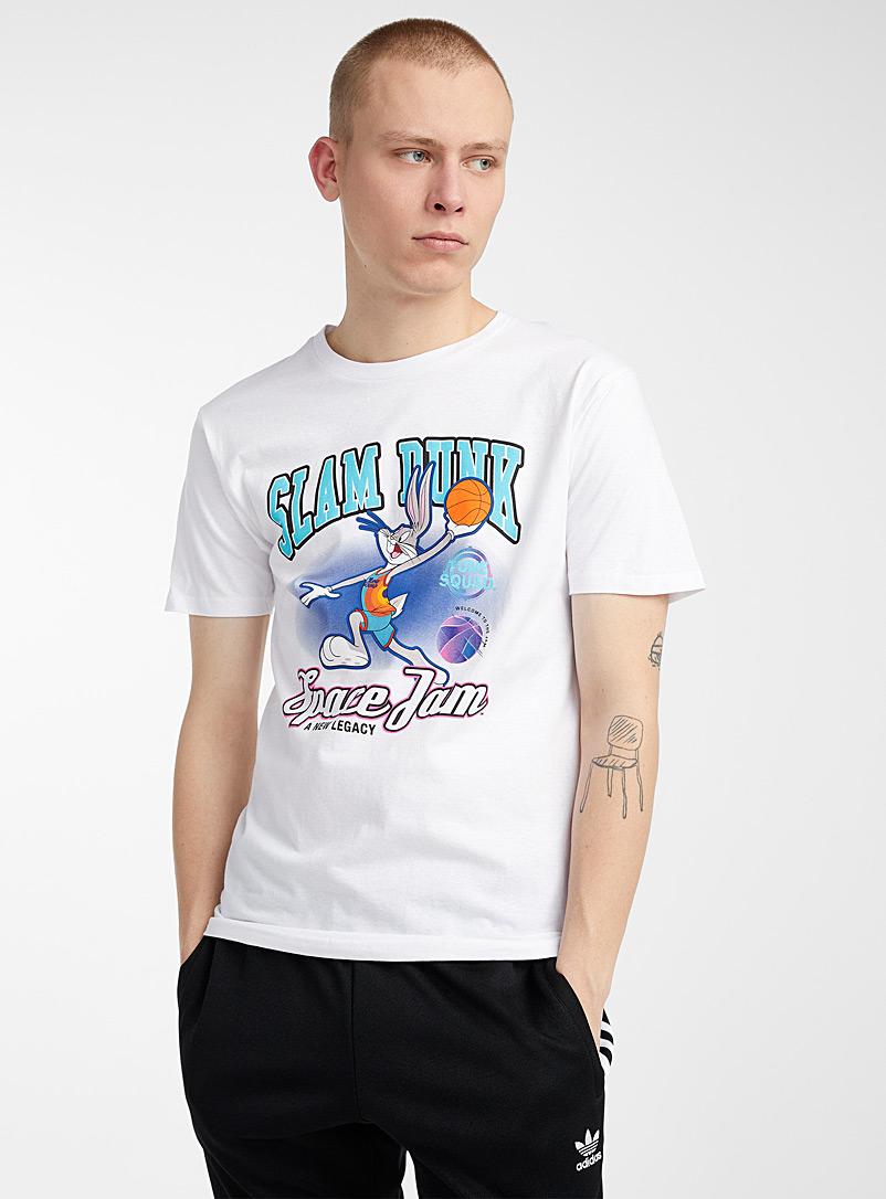 Djab White Slam Dunk Space Jam T-shirt for men