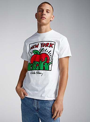 Djab White Keith Haring graphic T-shirt for men