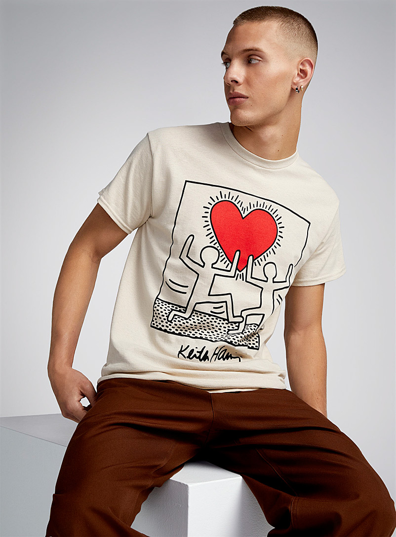 Djab Fawn Keith Haring graphic T-shirt for men