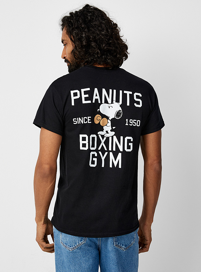 Le 31: Le t-shirt Peanuts Boxing Gym Noir pour homme