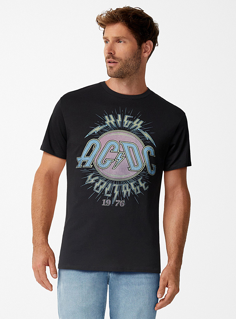 Le 31: Le t-shirt AC/DC Noir pour homme