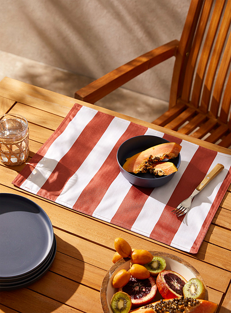 Simons Maison Assorted Tropical stripes outdoor placemat