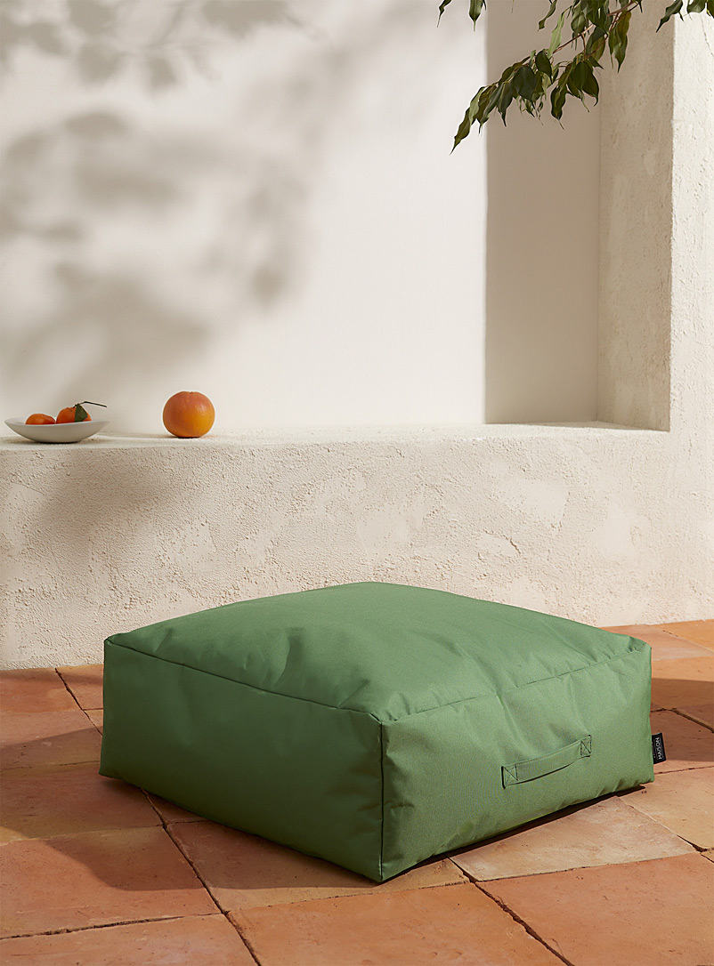 Simons Maison Green Monochromatic outdoor floor cushion
