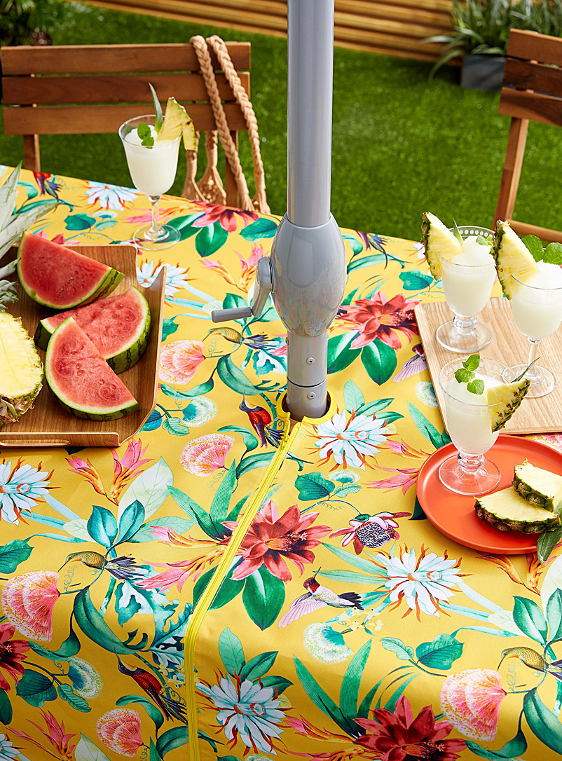 Simons Maison Assorted Tropical garden umbrella tablecloth
