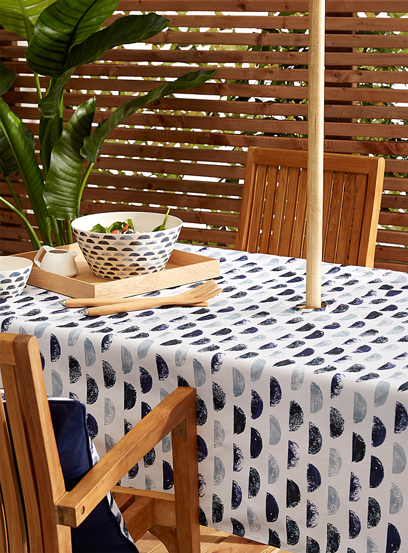 Simons Maison Patterned Blue Seaside umbrella tablecloth