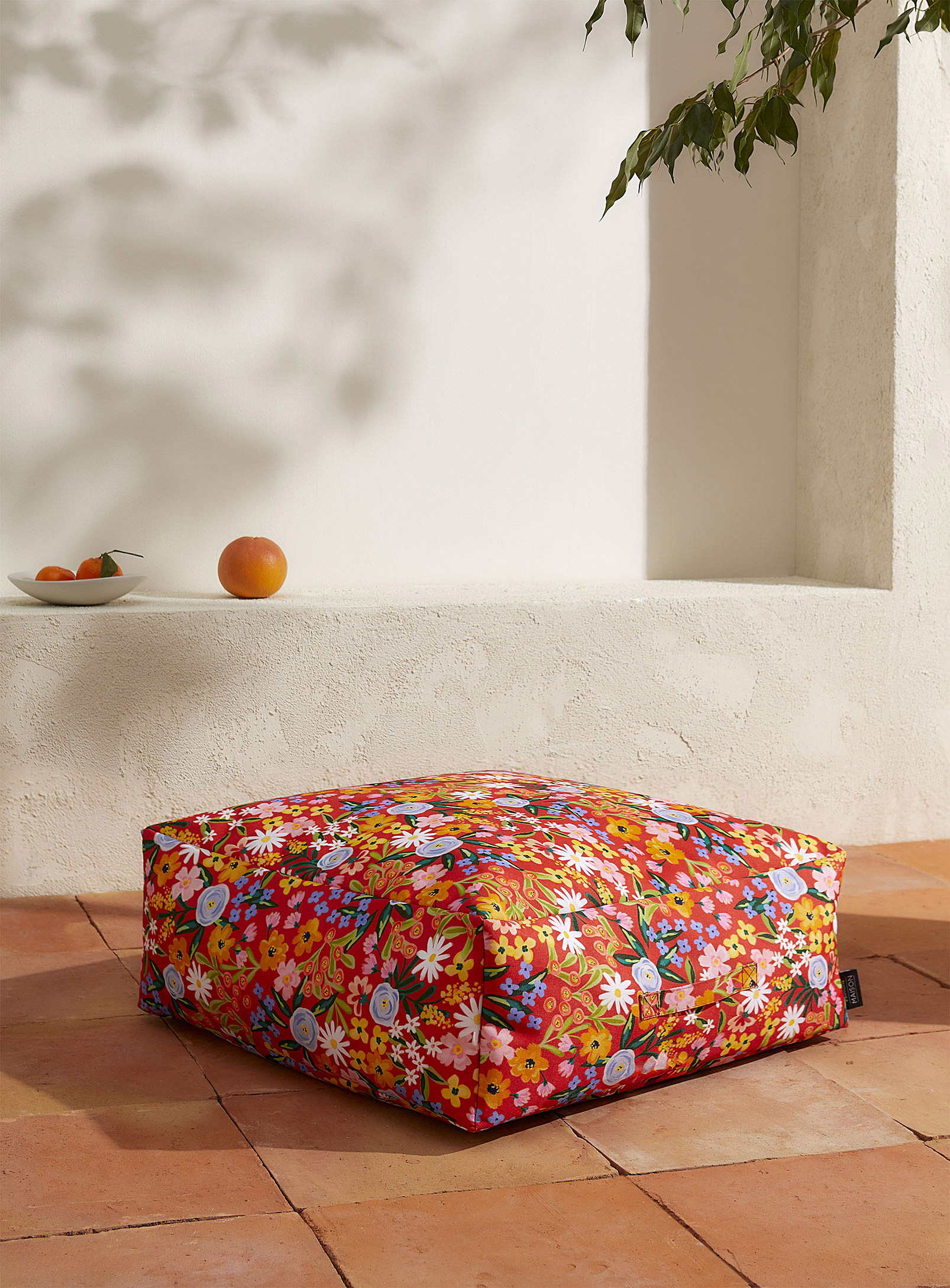 Simons Maison Colourful Bouquet Outdoor Floor Cushion In Assorted