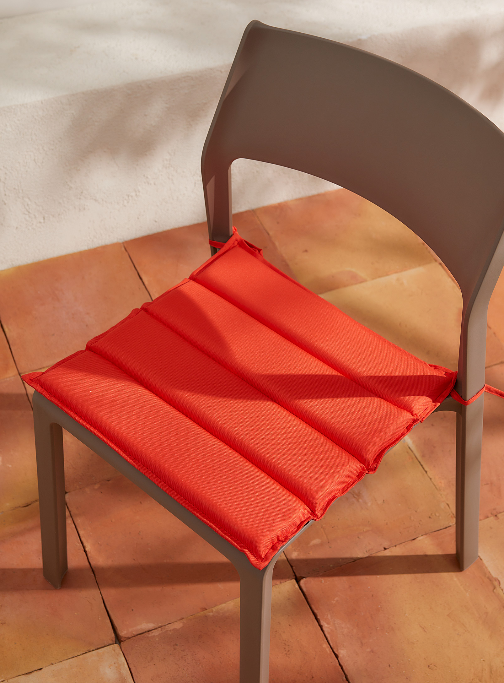Simons Maison Monochrome Outdoor Chair Cushion 42 X 42 Cm In Red