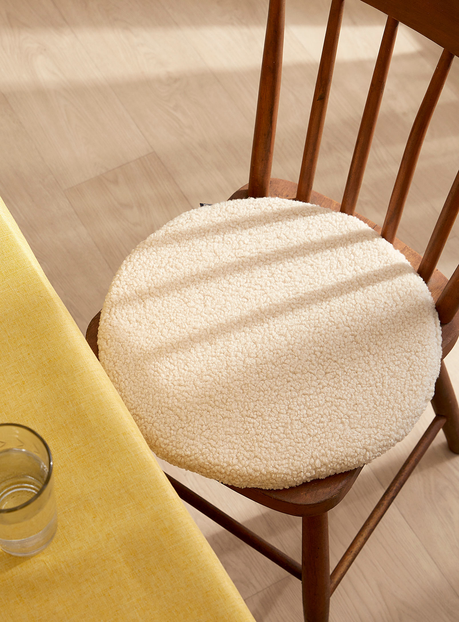 Simons Maison - High pile fleece round chair cushion 40 cm in diameter