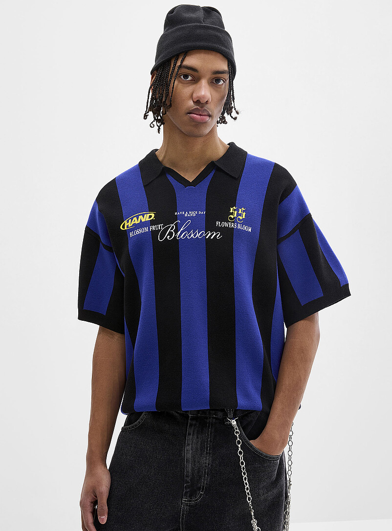Blossom Johnny-Collar Rugby Polo Imported From Seoul