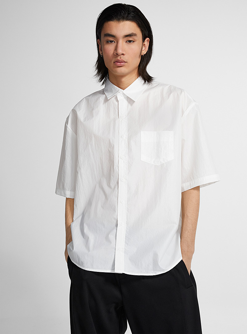 Le 31: La chemise nylon craquant Blanc pour homme