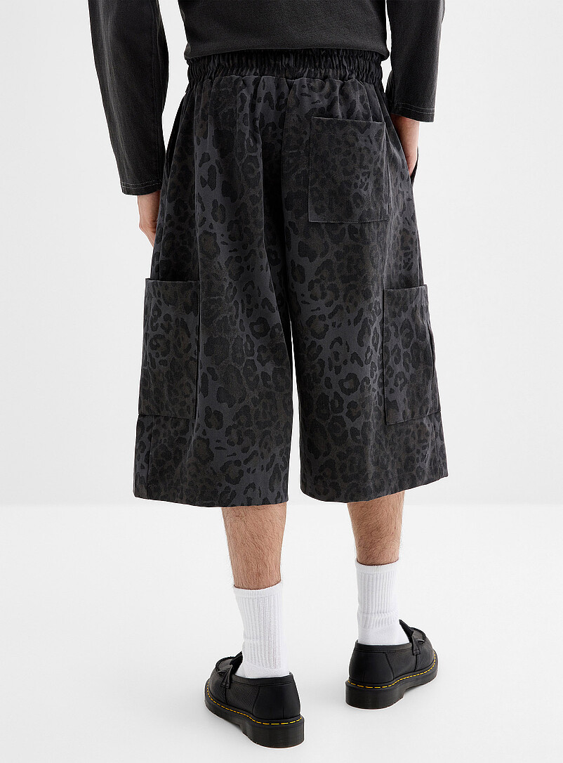 Leopard-print XL pleated jort Imported from Seoul product image 3