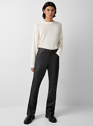 Faux-leather 5-pocket pant | Le 31 | Shop Men's Pants in New ...