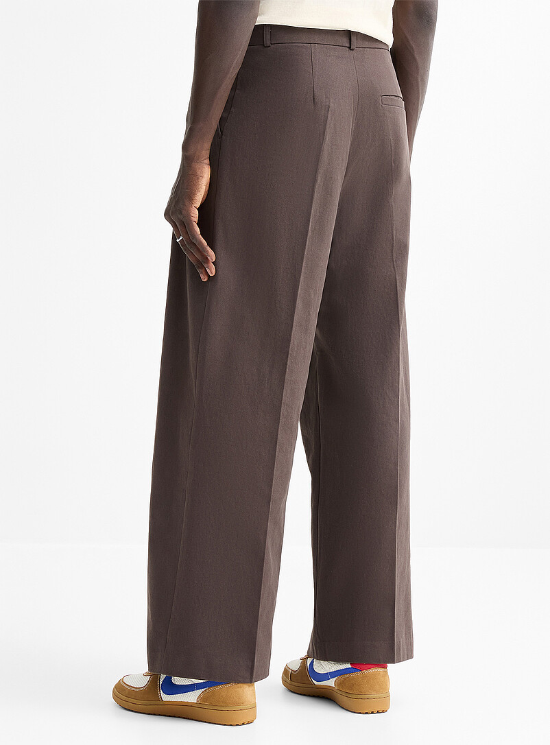 Double-pleat wide-leg chinos Baggy fit Imported from Seoul | Djab