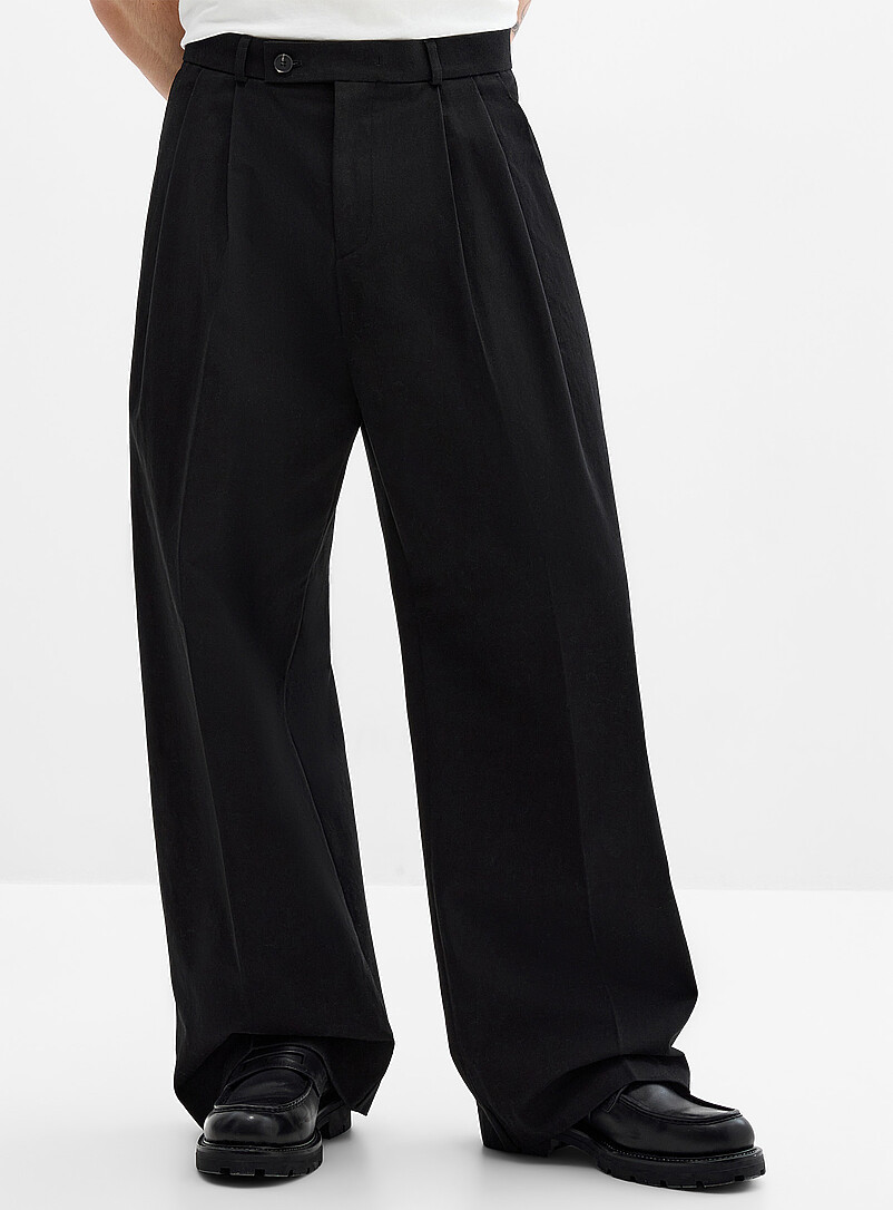 Baggy double-pleat chinos Loose fit Imported from Seoul product image 2