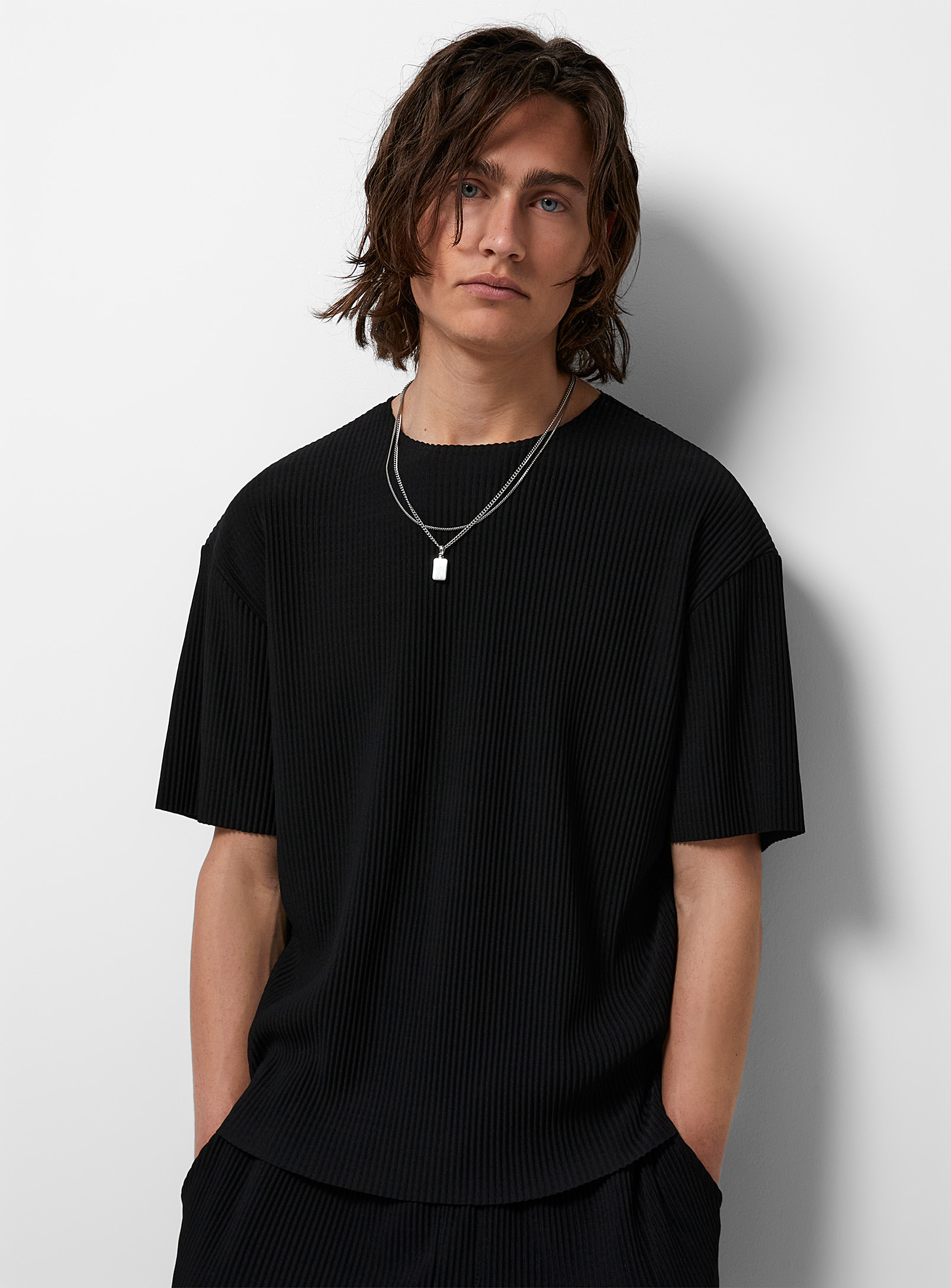 Le 31 Soft Ribbed T-shirt In Black
